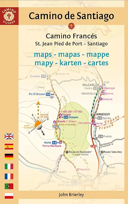 Camino de Santiago Maps (Camino FrancÃ©s): St. Jean Pied de Port - Santiago de Compostela