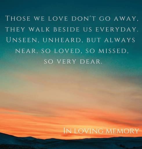 Funeral book, in loving memory (Hardcover): Memory book, comments book, condolence book for funeral, remembrance, celebration of life, in loving memor
