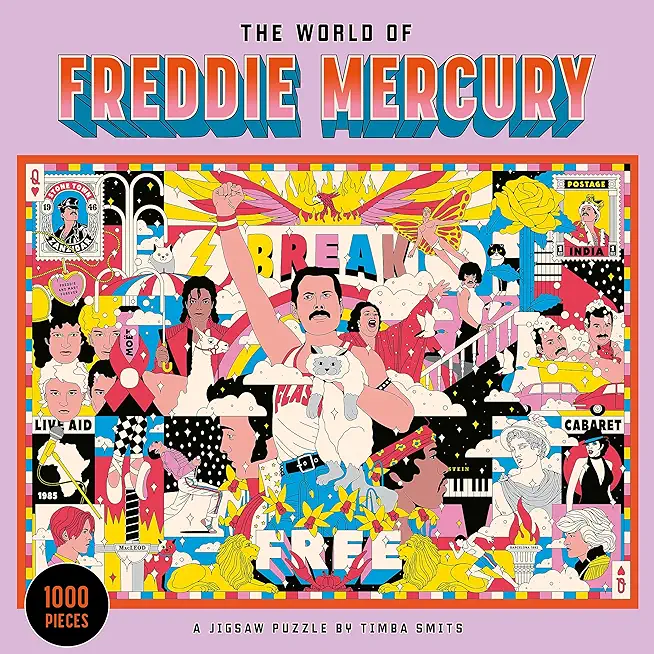 The World of Freddie Mercury 1000 Piece Puzzle: A Jigsaw Puzzle
