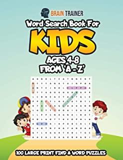 Word Search Book For Kids Ages 4 - 8 From 'A - Z'