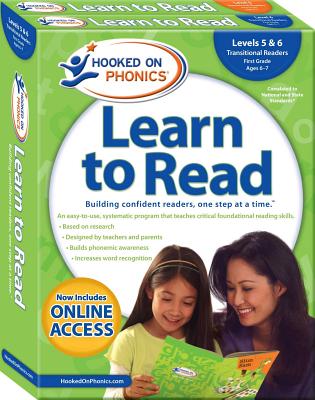 Hooked on Phonics Learn to Read - Levels 5&6 Complete: Transitional Readers (First Grade - Ages 6-7)