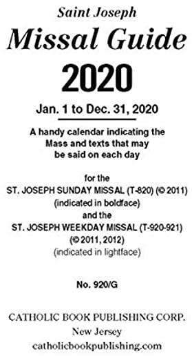 St. Joseph Annual Missal Guide (2020)