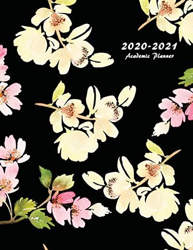 2020-2021 Academic Planner: Large Weekly and Monthly Planner with Inspirational Quotes and Floral Cover Volume 2 (July 2020 - June 2021)