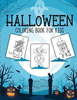 Halloween Coloring Book For Kids: Crafts Hobbies - Home - for Kids 3-5 - For Toddlers - Big Kids