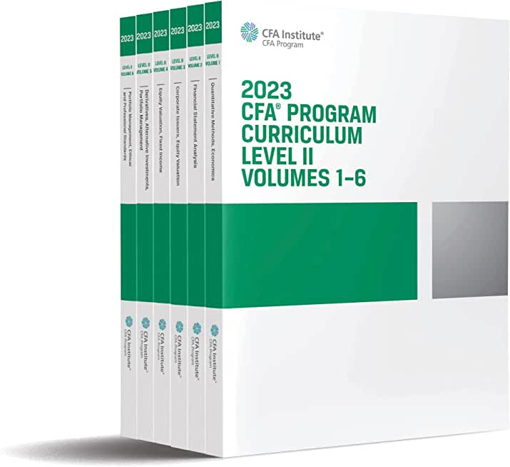 2023 Cfa Program Curriculum Level II Box Set