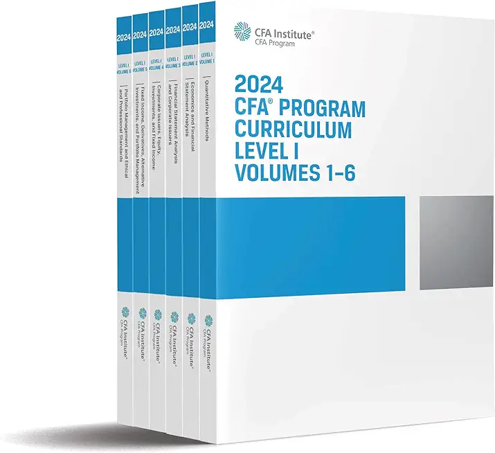 2024 Cfa Program Curriculum Level I Box Set