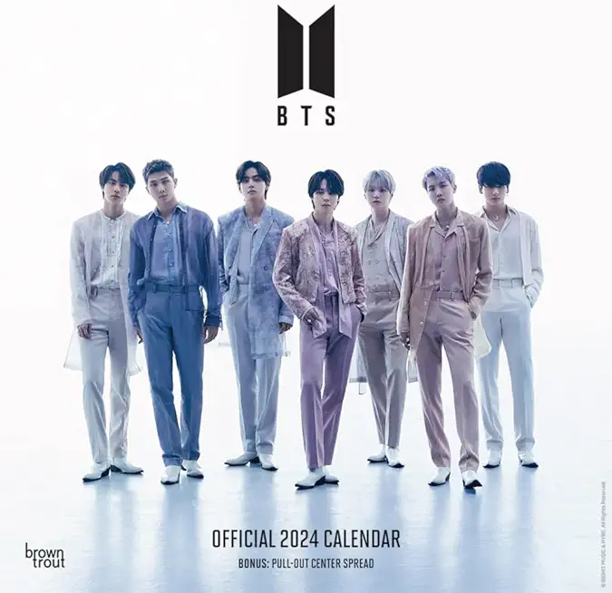 Bts 2024 12 X 24 Inch Monthly Square Wall Calendar