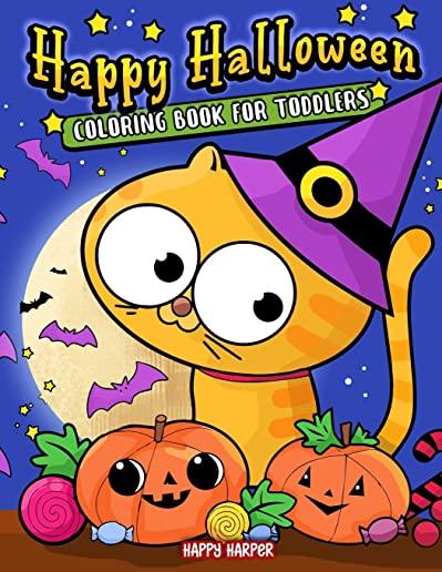 Happy Halloween Coloring Book For Toddlers