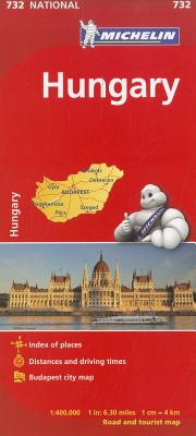 Michelin Hungary Road and Tourist Map