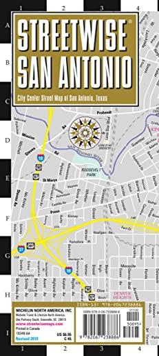 Streetwise San Antonio Map: Laminated City Center Map of San Antonio, Texas