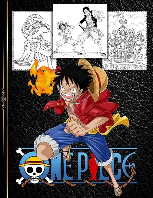 One Piece Coloring Book: Black Edition New Coloring Pages Filled With One Piece Jumbo Characters. Perfect For Kids / Adults