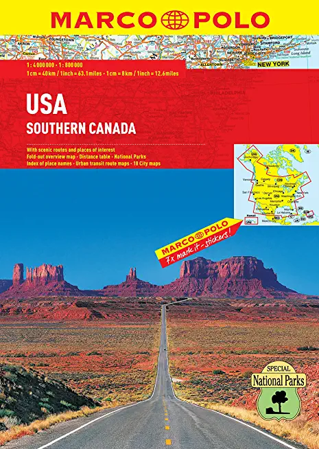 USA Southern Canada Marco Polo Road Atlas
