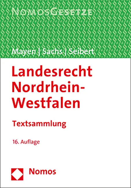 Landesrecht Nordrhein-Westfalen: Textsammlung
