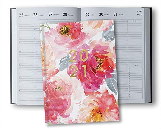 Planner 2021 Vertical Weekly: Planner 2021 Hardcover 8.5 x 11 - January - December 2021 - 2 Pages per Week - Vertical Layout - 1 Column per Day - Ap