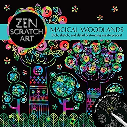 Zen Scratch Art: Magical Woodlands