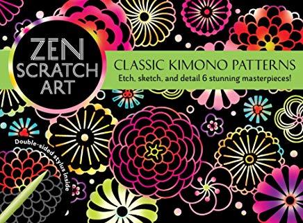 Zen Scratch Art: Classic Kimono Patterns