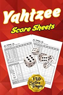 Yahtzee Score Sheets: 130 Pads for Scorekeeping - Yahtzee Score Pads - Yahtzee Score Cards with Size 6 x 9 inches (The Yahtzee Score Books)
