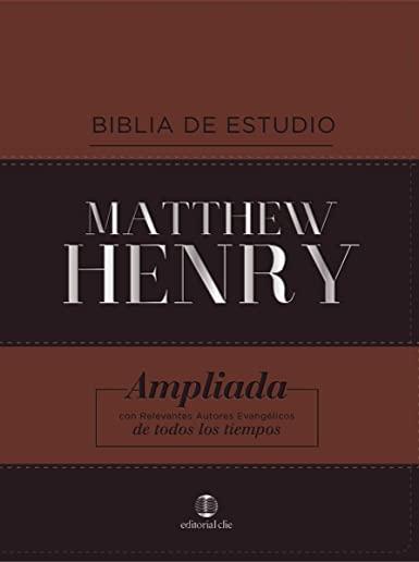Rvr Biblia de Estudio Matthew Henry, Leathersoft, ClÃ¡sica
