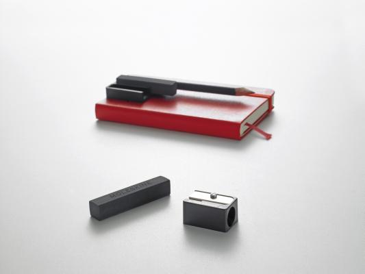 Moleskine Eraser and Sharpener Set, Black