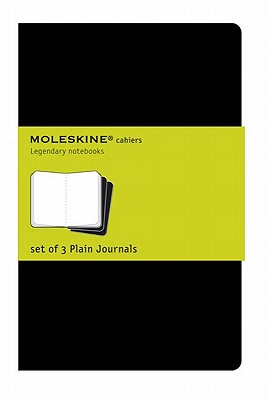 Moleskine Cahier Journal (Set of 3), Pocket, Plain, Black, Soft Cover (3.5 X 5.5): Set of 3 Plain Journals