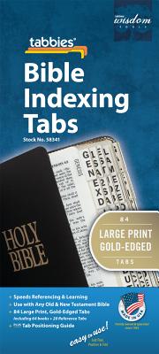 Bible Tab-Protestant-GP: Large Print Gold-Edged Bible Tabs