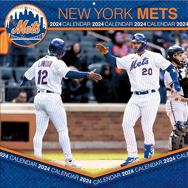 New York Mets 2024 12x12 Team Wall Calendar