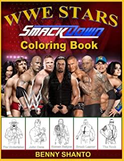 WWE Coloring Book: WWE Stars Coloring Book, World Wrestling Entertainment Superstar coloring pages, Best Wrestling Superstars coloring Bo