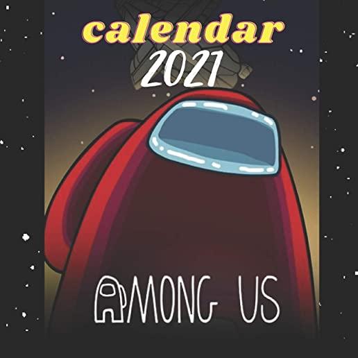 Calendar 2021 among us: characters 