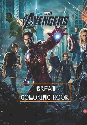 Marvel Avengers Great Coloring Book: Coloring Book for Kids, Adults and Any Fans (high resolution pictures)