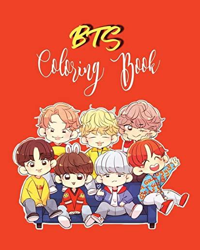 BTS Coloring Book: for Stress Relief, Happiness and Relaxation: for ARMY, KPOP lovers, Love Yourself Book, teenagers, tweens, girls, bang