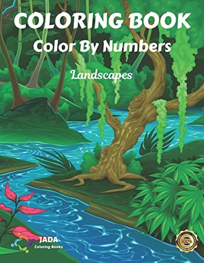 Coloring Book Color By Numbers: Coloring with numeric worksheets. Color by numbers for adults and children with colored pencils. Advanced color by num