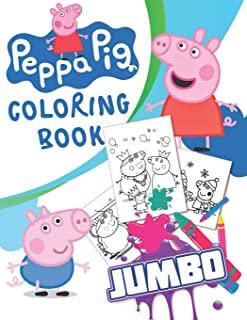 Peppa Pig JUMBO Coloring Book: 70 Illustrations for Kids