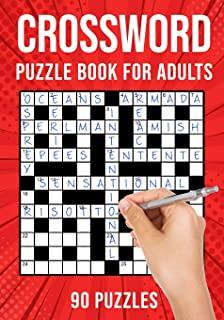 Crossword Puzzle Books for Adults: Quick Cross Word Puzzles Activity Book - 90 Puzzles (US Version)