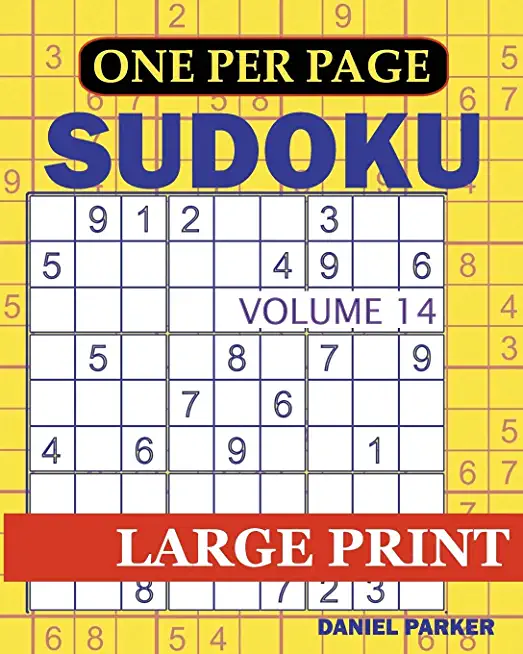 Large Print Easy Sudoku: Sudoku Puzzle Book For Adults - Volume 14