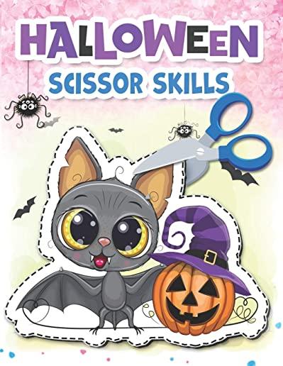 Halloween Scissor Skills: happy halloween scissor skills preschool activity book for Toddlers and Kids ages 3-5: Scissor Practice for Preschool