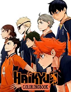 Haikyuu Coloring Book: Anime Coloring book For Adults And Kids, Volleyball Anime Coloring Books, Anime Manga Coloring Books, Haikyuu Manga, H