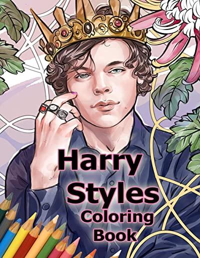 Harry Styles Coloring Book: Coloring Books for All Fans of Harry Styles with Easy, Fun, BEAUTIFUL and Relaxing Design! 8.5 in by 11 in Size, Hand-