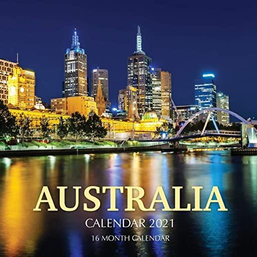 Australia Calendar 2021: 16 Month Calendar